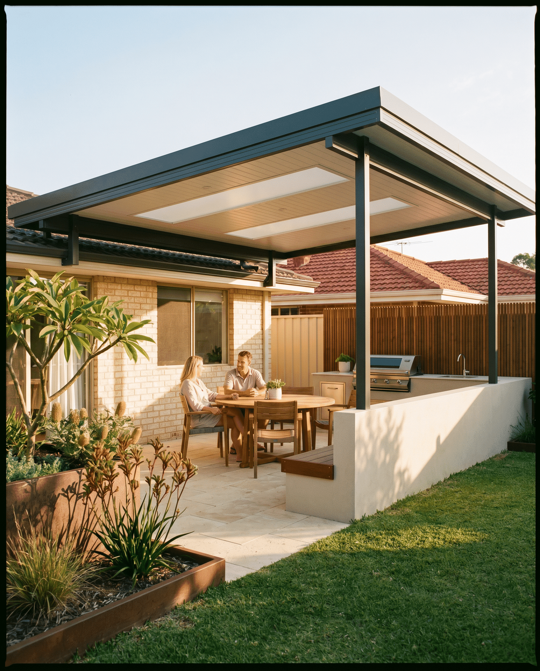 Raised flat patio Perth