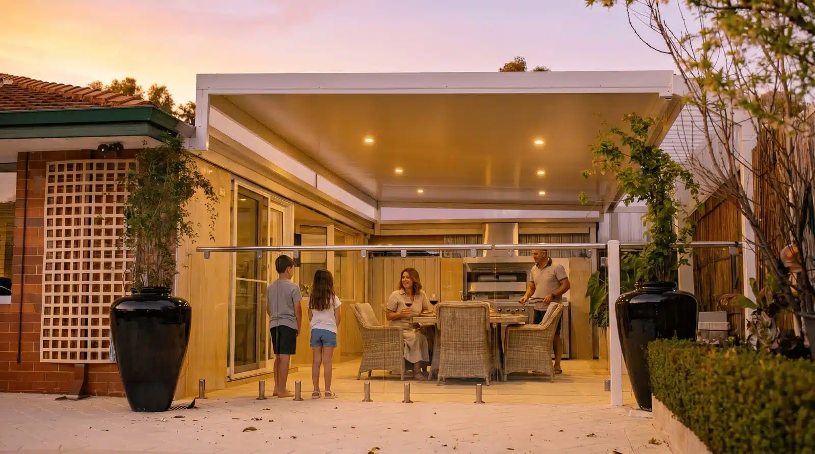 Raised flat patio Perth