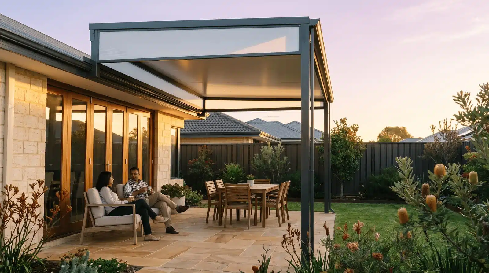 Raised flat patio Perth