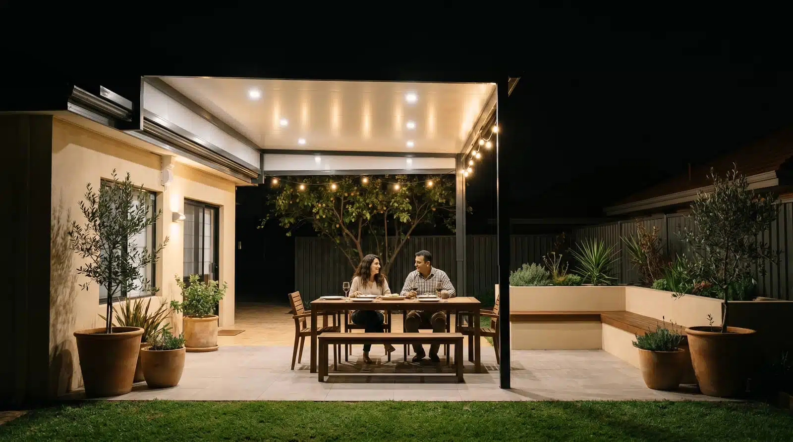 Raised flat patio Perth