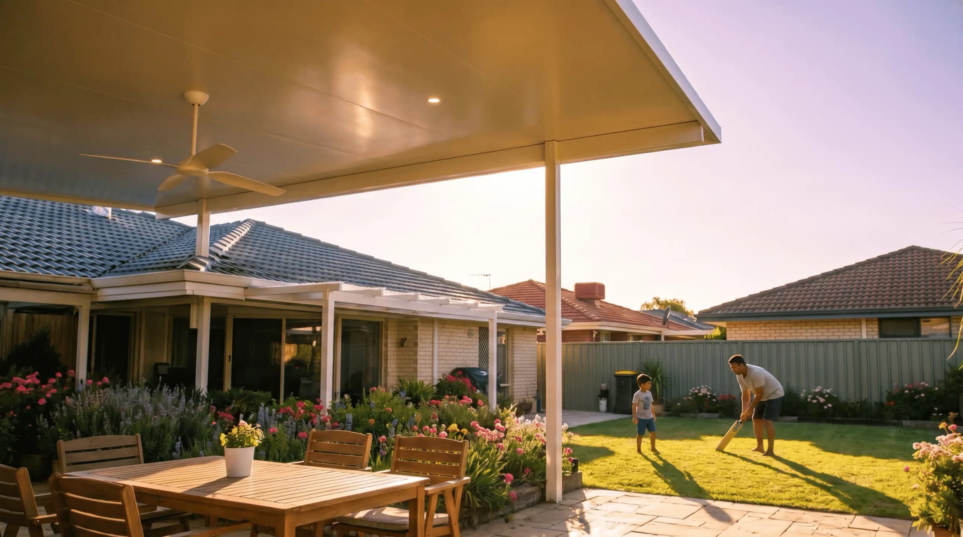 Raised Flat patio Perth