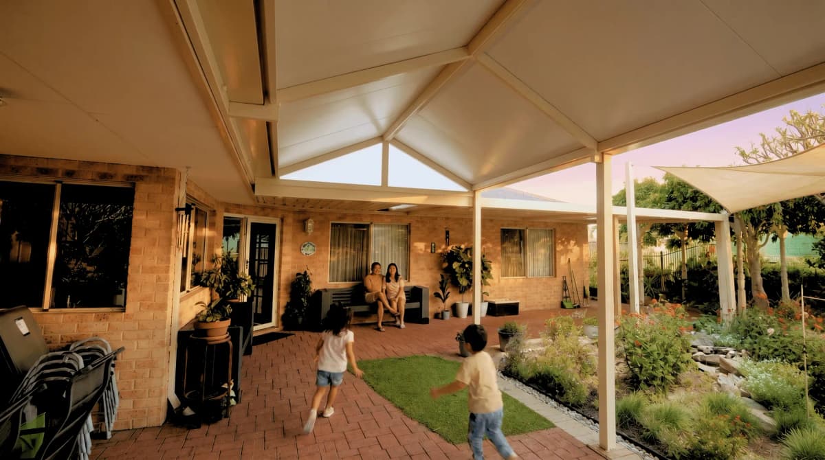 Cost of a patio breakdown — gable roof patio build in Perth