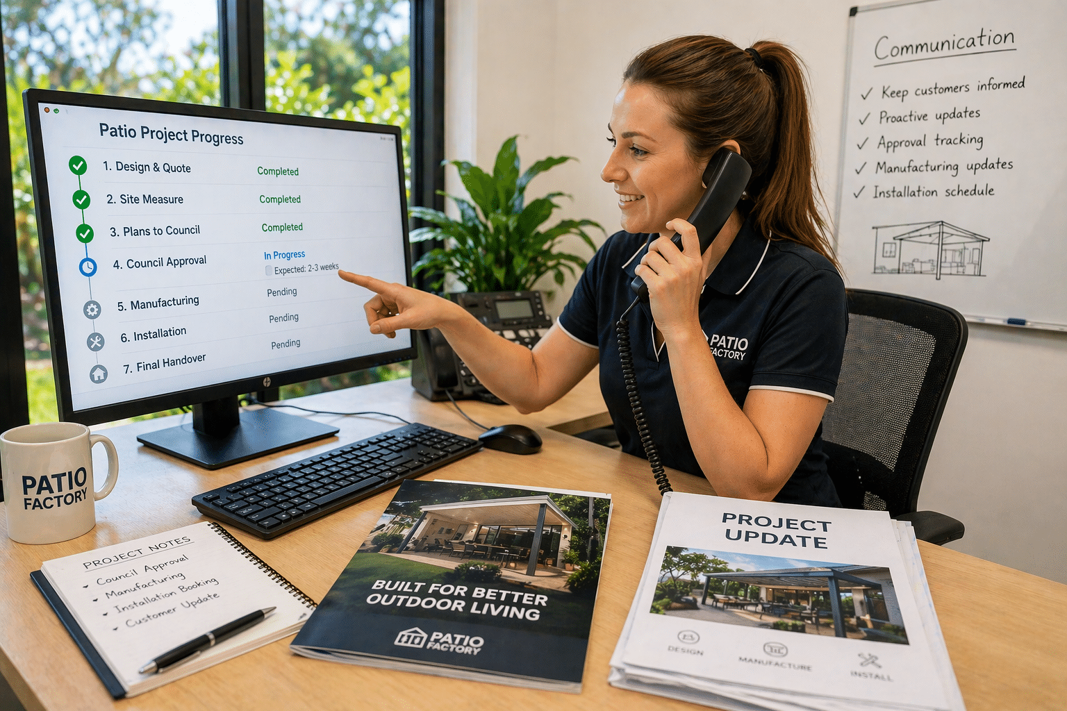 How Do Project Updates Keep Patio Customers Informed?