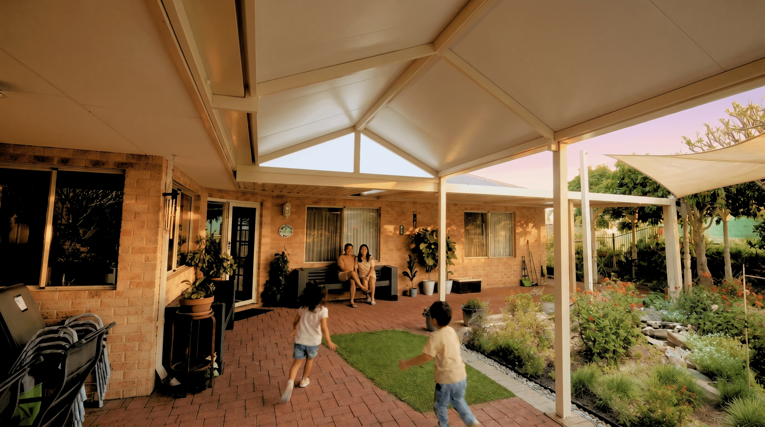 Cost of a patio breakdown — gable roof patio build in Perth