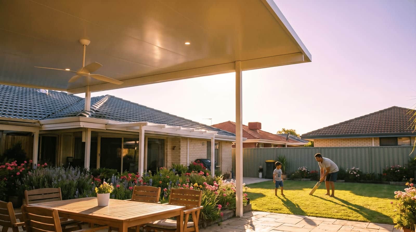 How big should your patio be — real Perth patio sizing example